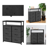 Concept Dresser Double Shelf, Tall Storage Organizer Unit for Bedroom/Entryway/Living