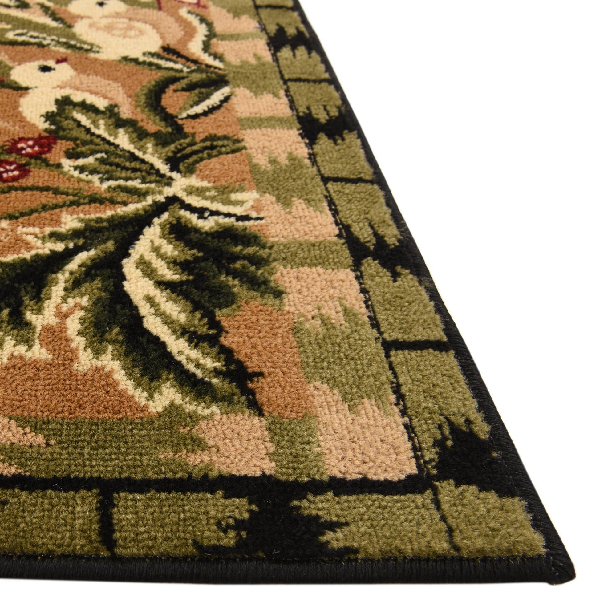 Rugs.com Pastoral Collection Rug – 10' x 14' Cream Medium Rug Perfect for Living Rooms, Large Dining Rooms, Open Floorplans