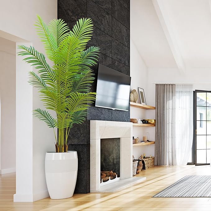 Artificial Palm Tree Indoor 5ft with with Realistic Leaves and Adjustable