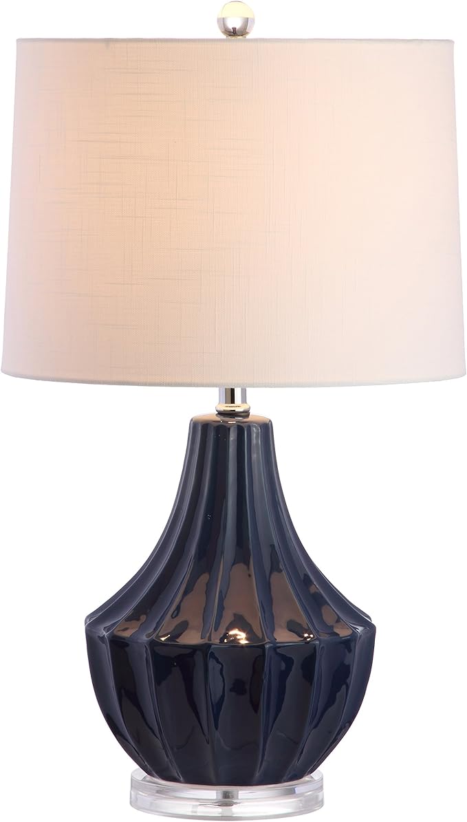 JYL8018B Tate 24.5" Ceramic LED Table Lamp Contemporary Transitional Bedside