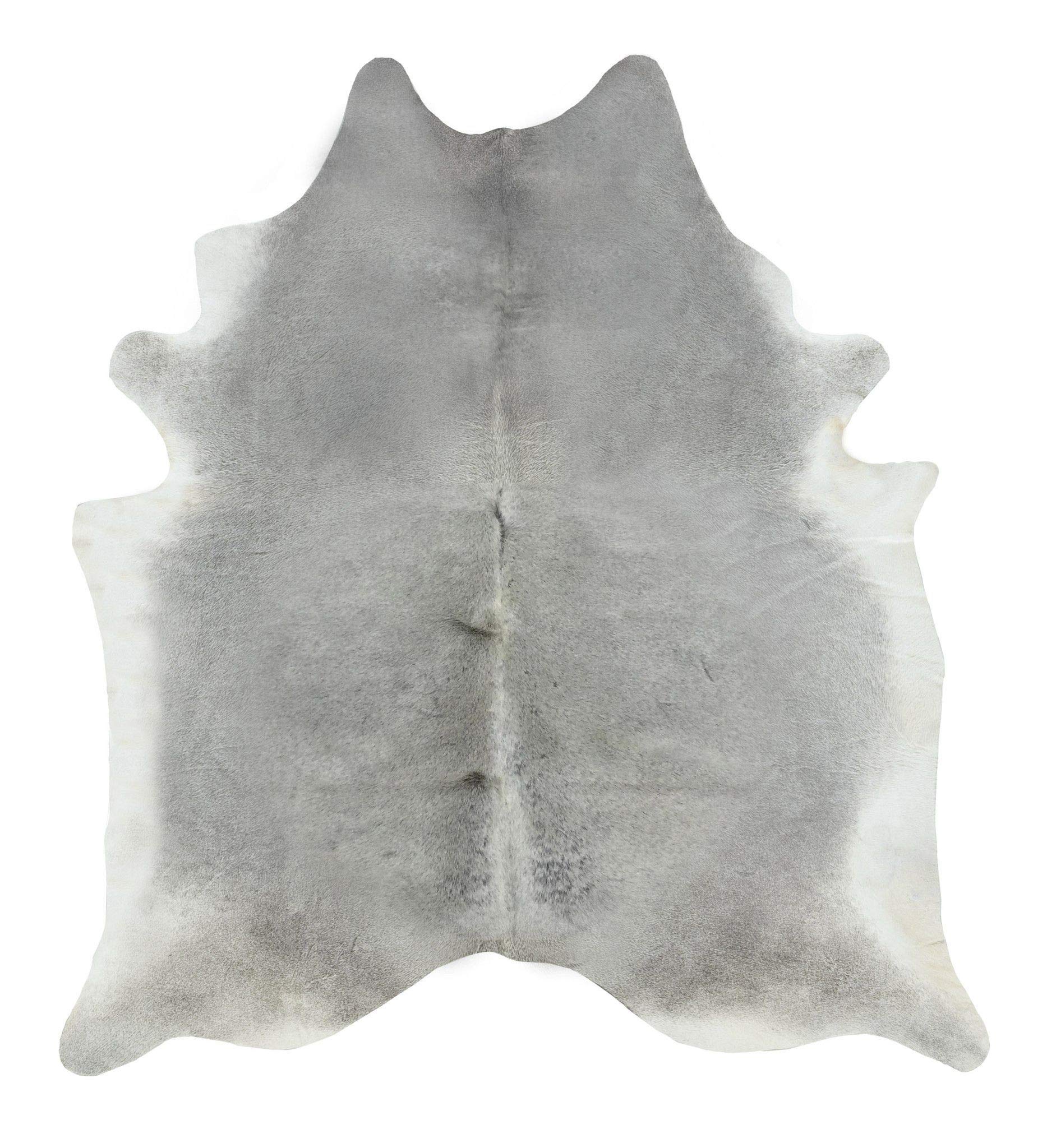 Large Cowhide Rug - Gray Cow Skin Cow Hide Grey/White Premium Cow Hide Leather Area Rug