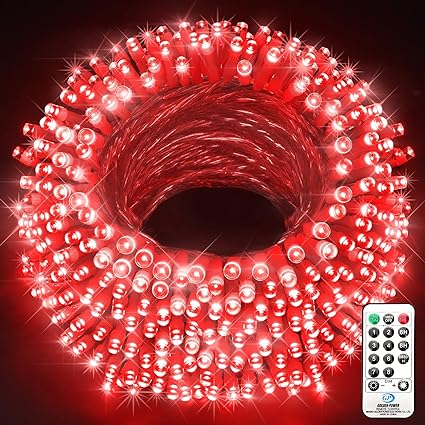 KNONEW 403ft 1000 LED String Lights Outdoor Christmas Lights 8 Modes & Timer