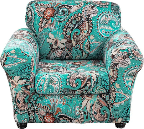 Printed Sofa Cover for 3 Cushion Couch High Stretch Sofa Slipcovers 4 Piece Sofa