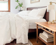 Full Percale Sheets Set - GOTS Certified, Premium Quality, 4-Piece Set,