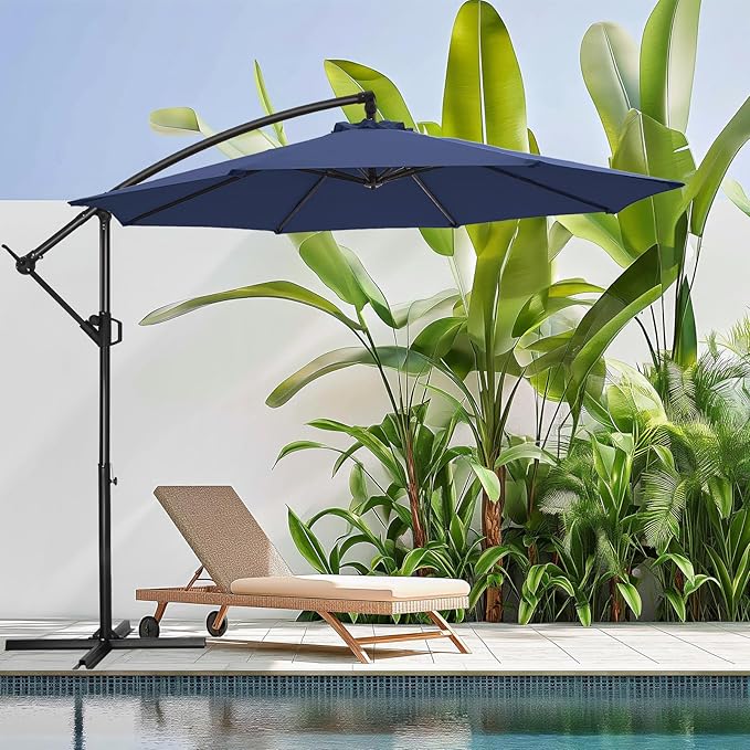 10ft Offset Patio Umbrella - Offset Hanging Cantilever Patio Outdoor Market Umbrella