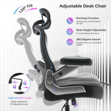 Big and Tall Office Chair- Heavy Duty Executive Computer Chair with 3D Flip Arms Large