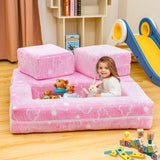 Toddler Couch, Glow in The Dark Kids Play Couch Toddler Fold Out Couch