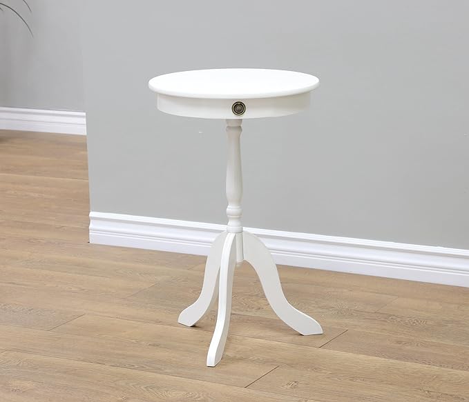 Home Furnishing 24.60'' Tall Pedestal End Table