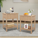 Nightstand, Side Table with Drawer Modern End Table with Storage Accent Bedside