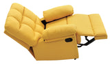 Rocker Recliner, Yellow Fabric