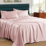 Lyocell Cotton Sheet Set - Cooling Bed Sheets Queen, Silky Soft and Breathable