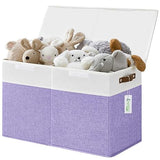 Storage Box with Lids, Collapsible Sturdy Baby Storage Organizer Chest Bin Basket for Kids,