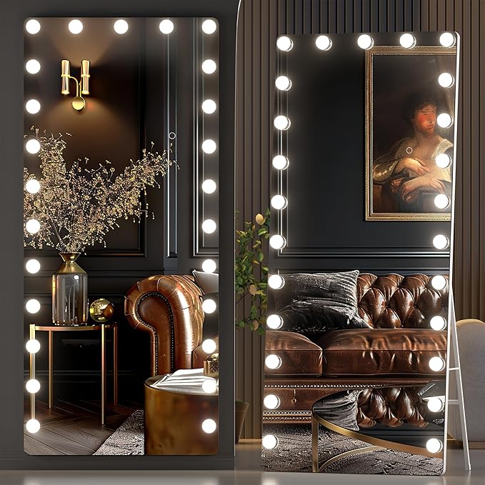 Full Length Mirror with Lights,  Led Standing Mirror