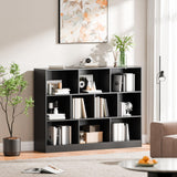 Bookshelf, 3-Tier Open Shelf Bookcase, 10 Cube Storage Organizer with Anti-Tilt Device,