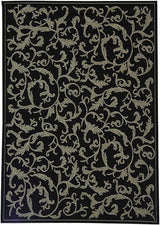 SAFAVIEH Courtyard Collection Accent Rug - 4' x 5'7", Blue & Naturaloor & Washable-Ideal for Patio