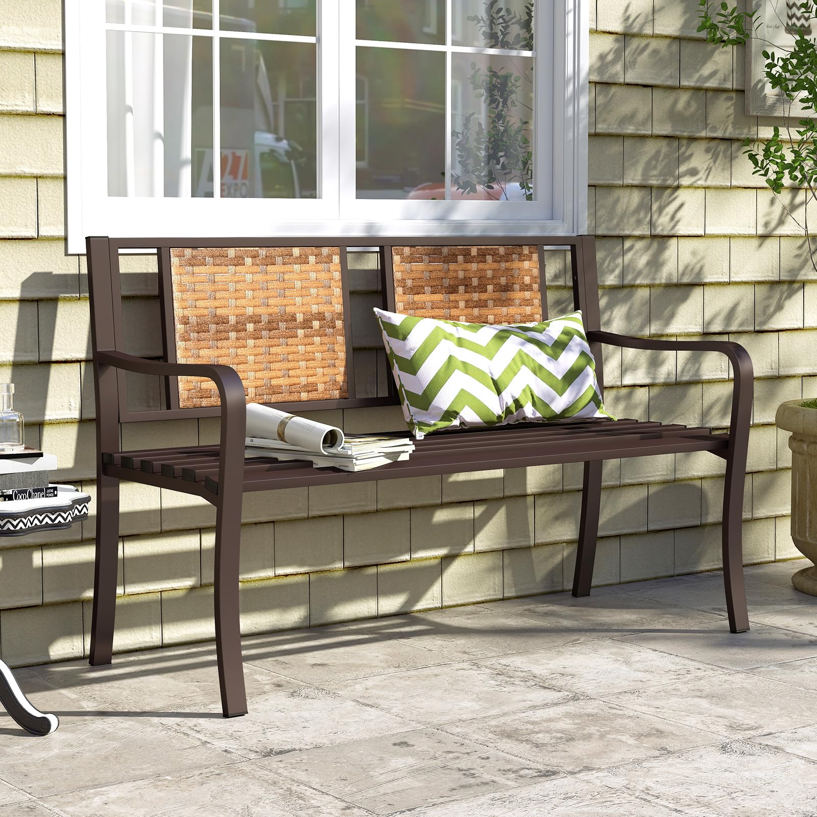 Metal Outdoor Park Bench