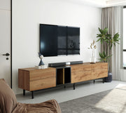 77-Inch Modern TV Stand with Storage Cabinets