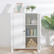 Bathroom Floor Storage Cabinet, Stand Wooden Side Organizer Cabinet