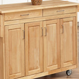 General Line Kitchen Mobile Cart with Drop Leaf Breakfast Bar