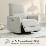 Power Recliner Chair Swivel Glider, FSC Certified Upholstered Living Room Reclining Sofa