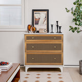 3-Drawer Dresser Chest for Bedroom - Storage Chest of Drawers with Anti-toppling