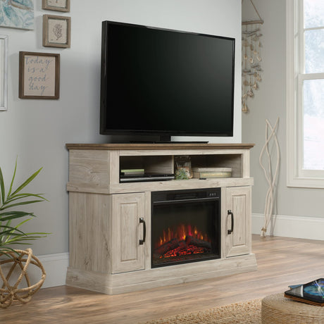 Misc Entertainment Entertainment Fireplace Credenza with Doors, for TVs up to 54",