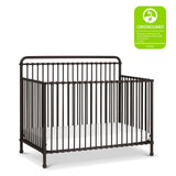 Winston 4-in-1 Convertible Metal Crib in Vintage Iron, Greenguard Gold Certified