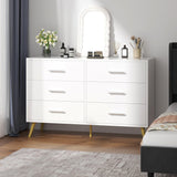 6 Drawer Dresser, Wide Chest of Drawers Organizer Storage with Drawers