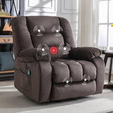 Big Power Lift Recliner Chair Wide Electric Massage Recliners for Elderly Fabric Living Room Overstuffed Reclining