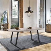 Coronado Dining Table, Cement Gray, 35.5 in x 71 in x 30 in