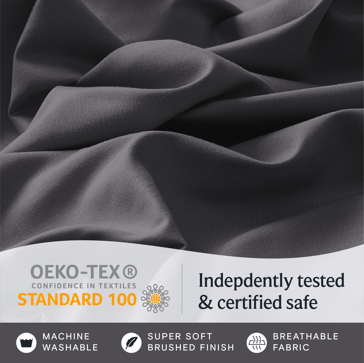 6 PC King Sheet Set, Breathable Luxury Bed Sheets, Deep Pockets 18" Wrinkle Free Cooling Bed