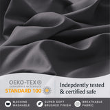 6 PC King Sheet Set, Breathable Luxury Bed Sheets, Deep Pockets 18" Wrinkle Free Cooling Bed