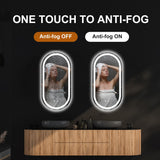 16x32 LED Bathroom Mirror - Anti-Fog Dimmable Vanity Mirror