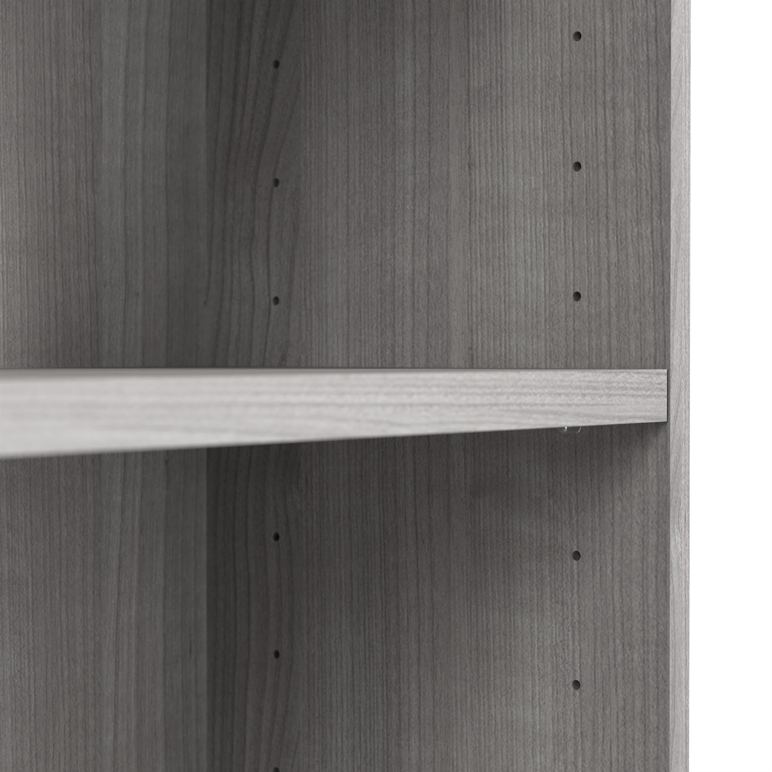 Bush Furniture Universal Tall 5 Shelf Bookcase in Platinum Gray, Vertical Storage and Display Bookshelf for Home Office or Living Room Organization