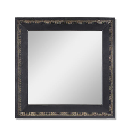 Cass Wall Mirror, Black + Golden