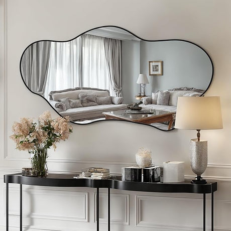 Irregular Wall Mirror 30"x61" Wall Mirror for Wall Mirrors Decorative Asymmetrical Mirror Wall-Mounted