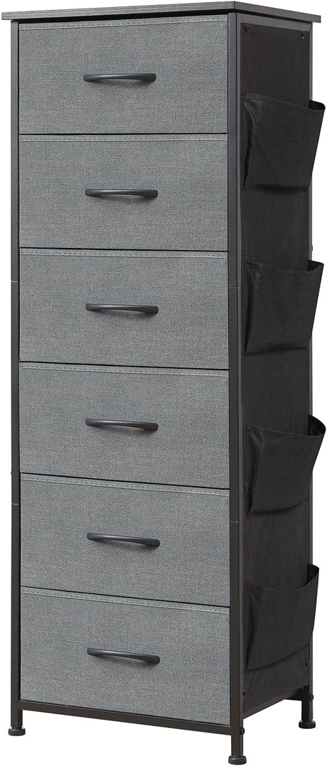 Tall Dresser for Bedroom, 4 Drawer Storage Organizer Chest of Drawers with Removable