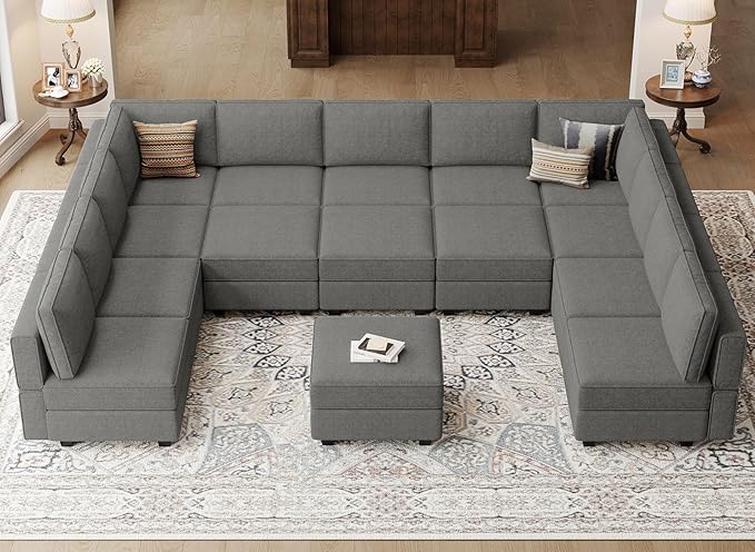 Modular Sleeper Sectional Sofa Couch Oversized U Shaped Sofa with Storage Convertible