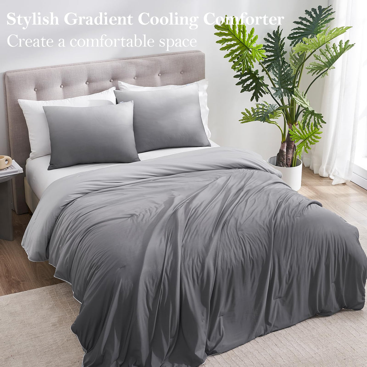 Cooling Comforter King Size for Hot Sleepers, Lightweight Summer Comforter King Size