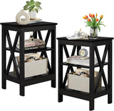 Side Storage Shelf Nightstands for Living Room,Bedroom Furniture,Shelves