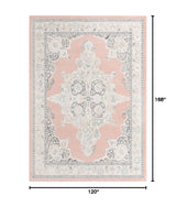 Parker Collection Area Rug 10' x 14' Rose