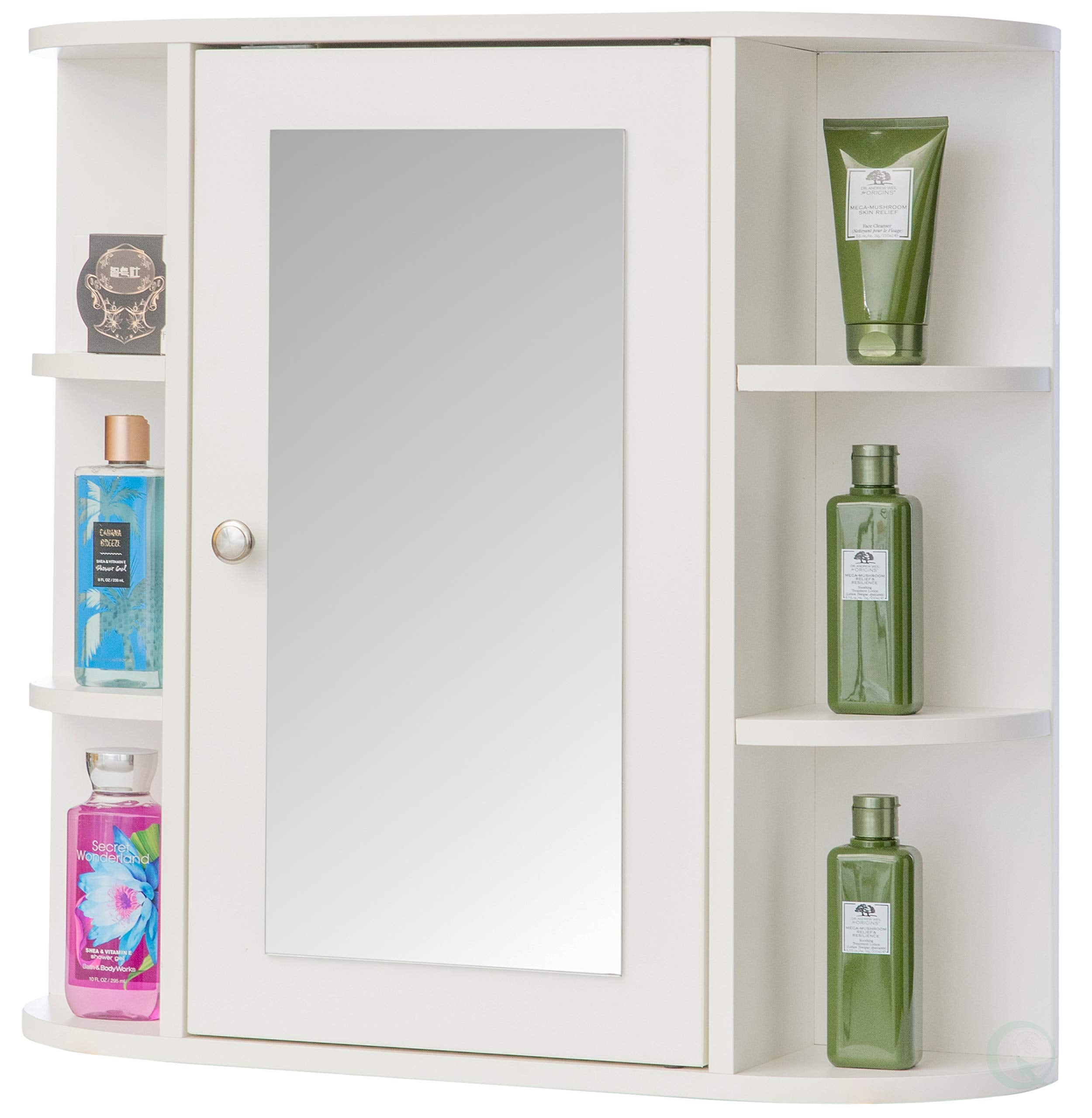Assembled and Ready for Installation Multifunctional White Wall Mount Medicine Cabinet