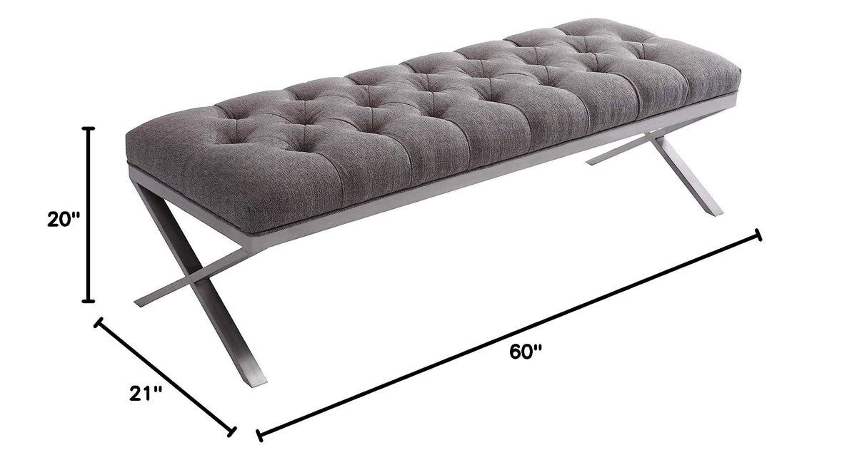 Tovara Bench, Gray