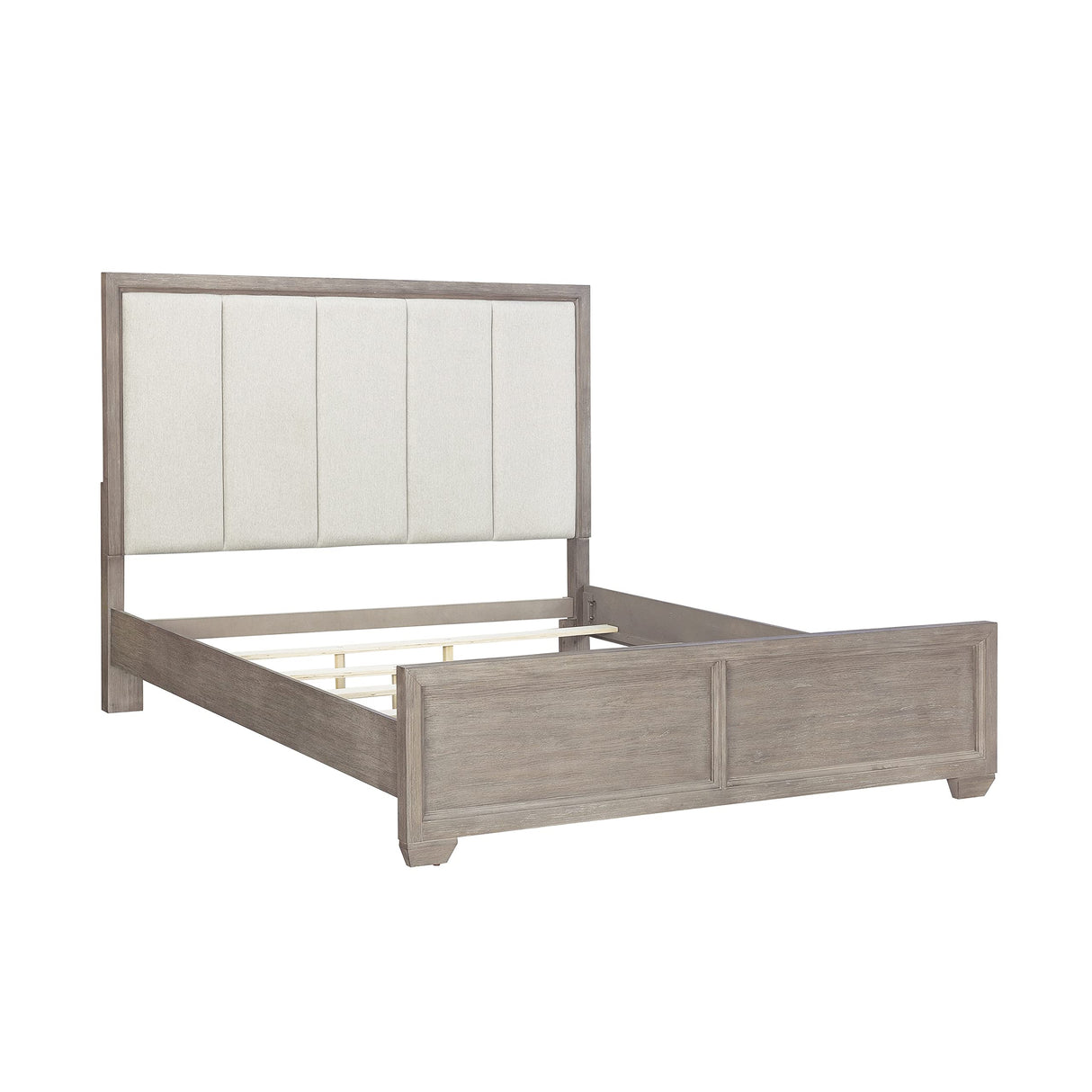 Ennesley Wood Bedroom Set with Upholstered Panel Bed,