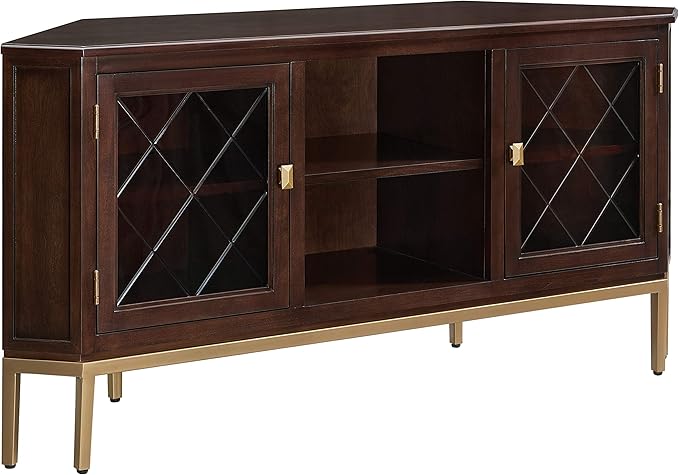 82360 Solid Wood Mission Oak Four Door TV Stand For 65" TVs Universal TV Console