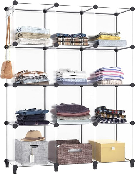 Closet Organizer, 12-Cube Closet Organizers and Storage,