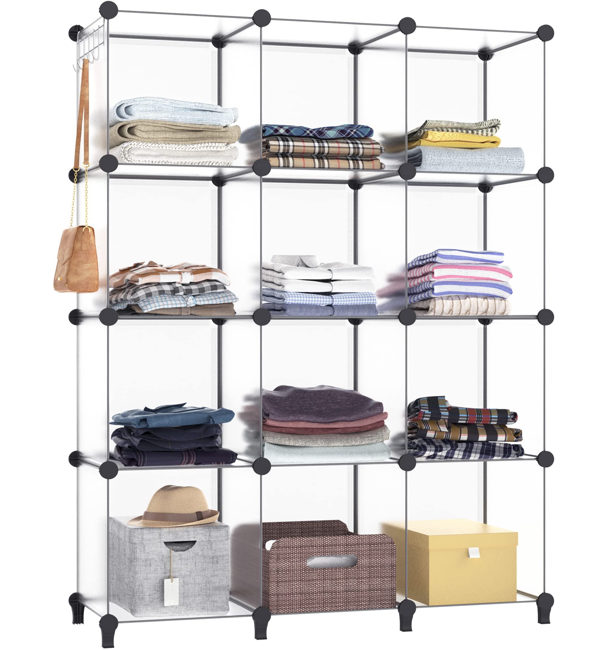 Closet Organizer, 12-Cube Closet Organizers and Storage,
