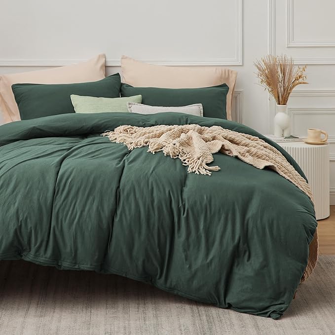 Jersey Knit Cotton Duvet Cover, Ultra Soft T-Shirt Cotton Comforter Cover King Size