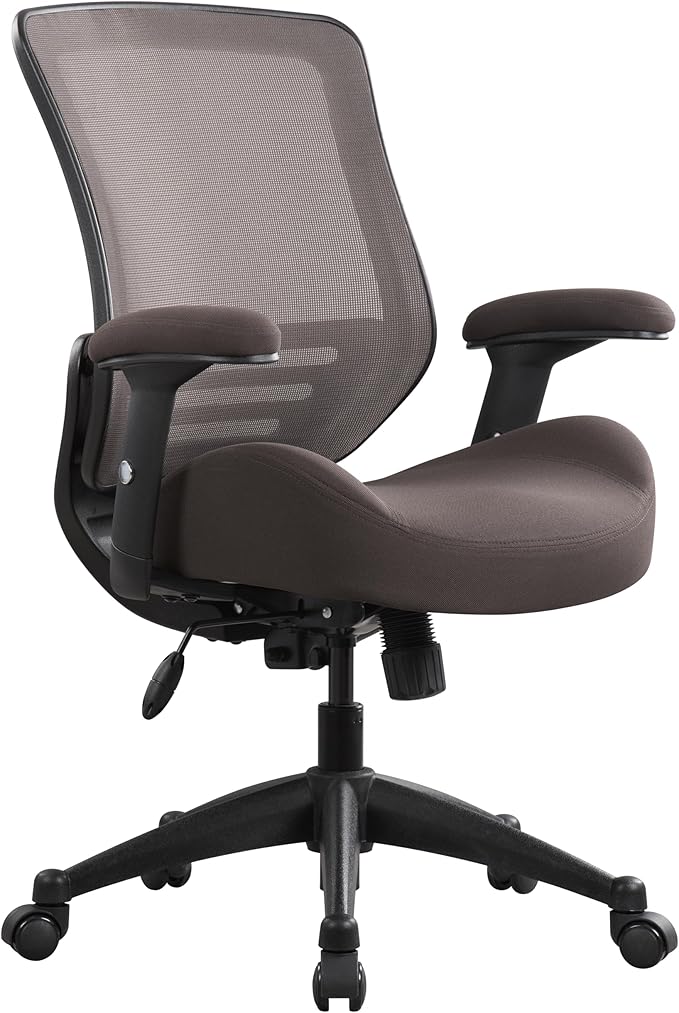 Ergonomic Mesh Computer Desk Office Chair with Super Soft Adjustable Arms