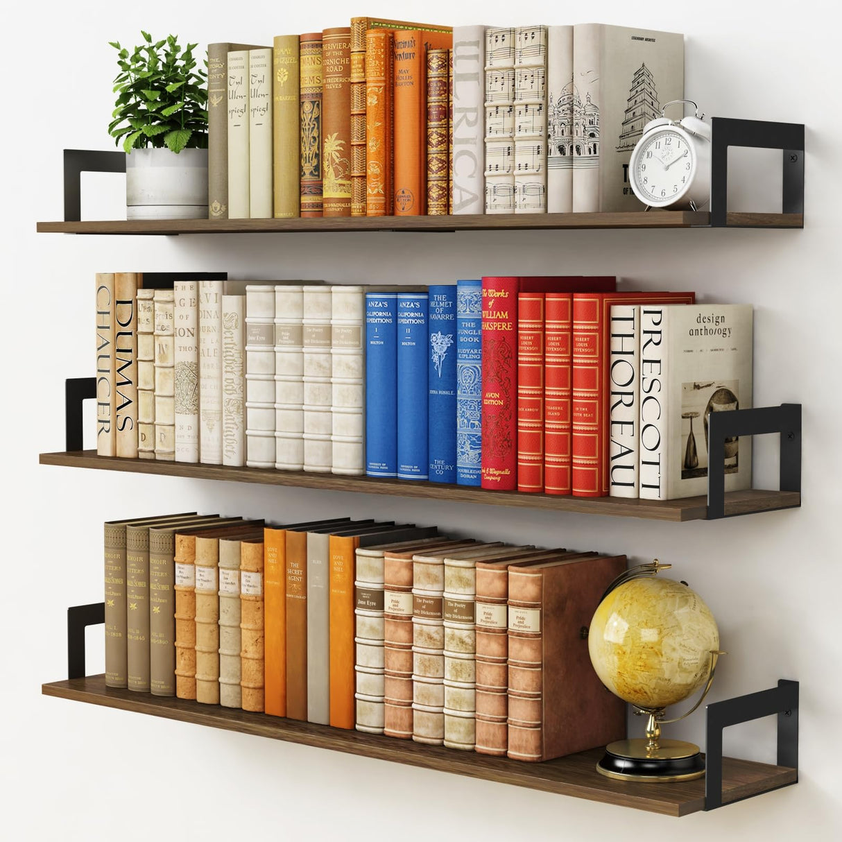 Floating Shelves for Wall 36 Inches Long, Large Wall Book Shelves for Bedroom